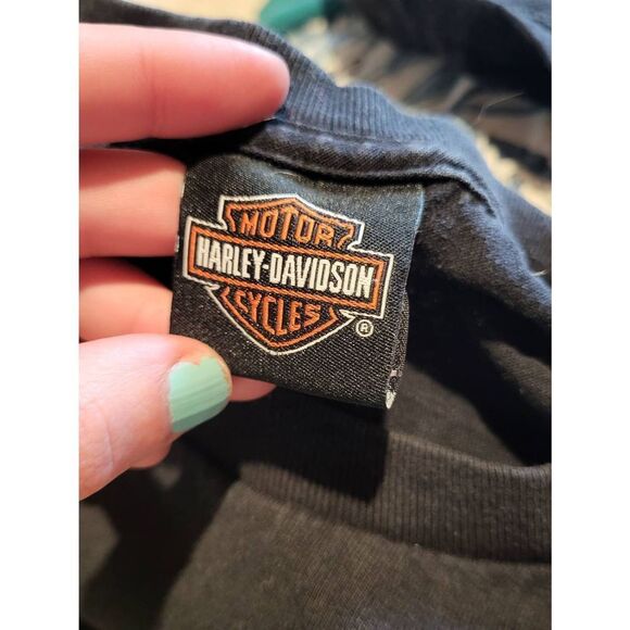 Harley Davidson Motorcycle Graphic Tee Shirt Lot Black Medium Large Men's - Picture 5 of 5